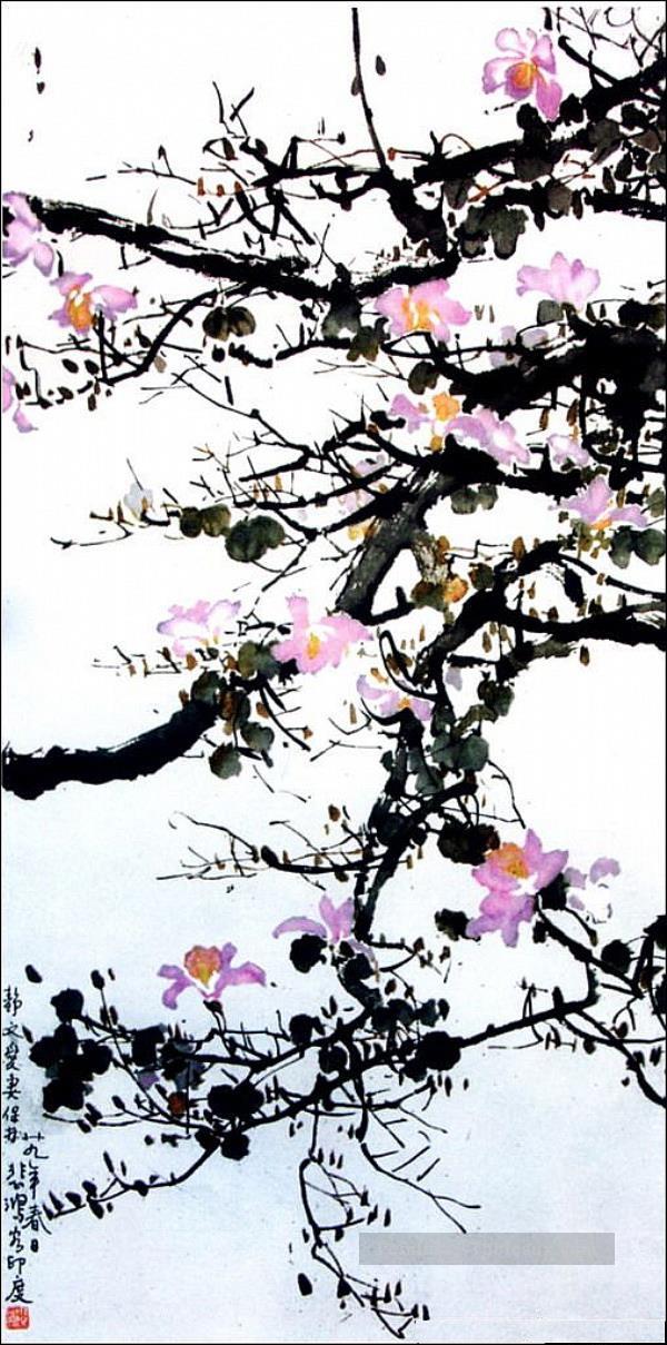 XU Beihong branches florales ancienne Chine à l’encre Peintures à l'huile